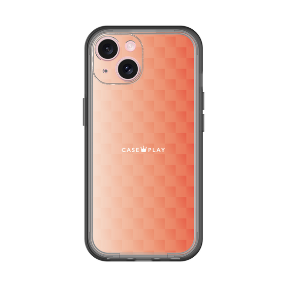 スリムプロテクションプレミアムケース［ CASEPLAY Check - Orange ］