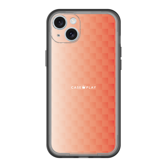 スリムプロテクションプレミアムケース［ CASEPLAY Check - Orange ］