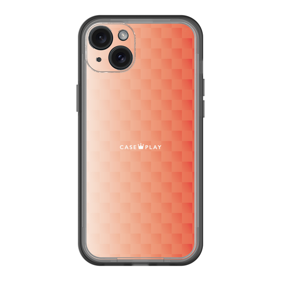 スリムプロテクションプレミアムケース［ CASEPLAY Check - Orange ］