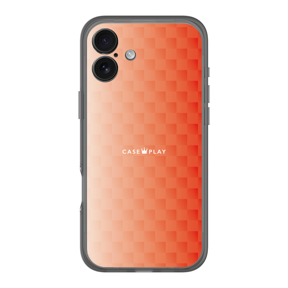 スリムプロテクションプレミアムケース［ CASEPLAY Check - Orange ］