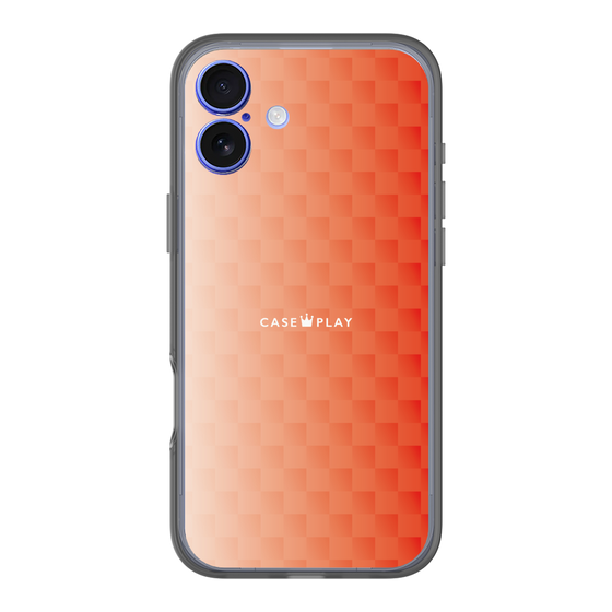 スリムプロテクションプレミアムケース［ CASEPLAY Check - Orange ］