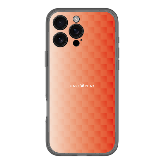 スリムプロテクションプレミアムケース［ CASEPLAY Check - Orange ］