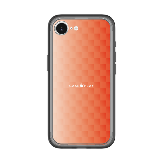 スリムプロテクションプレミアムケース［ CASEPLAY Check - Orange ］