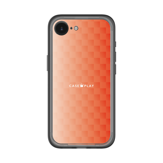 スリムプロテクションプレミアムケース［ CASEPLAY Check - Orange ］