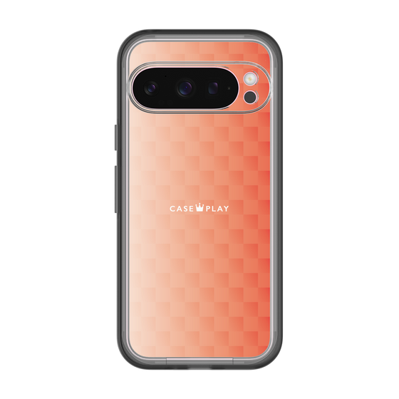 スリムプロテクションプレミアムケース［ CASEPLAY Check - Orange ］