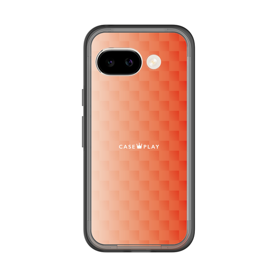スリムプロテクションプレミアムケース［ CASEPLAY Check - Orange ］