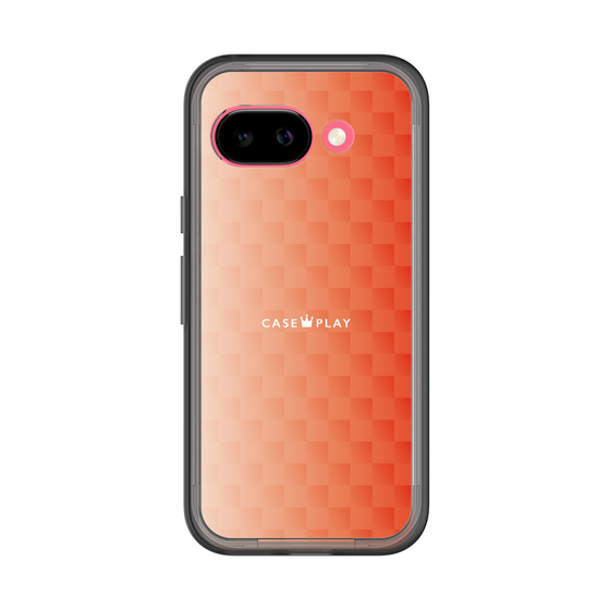 スリムプロテクションプレミアムケース［ CASEPLAY Check - Orange ］