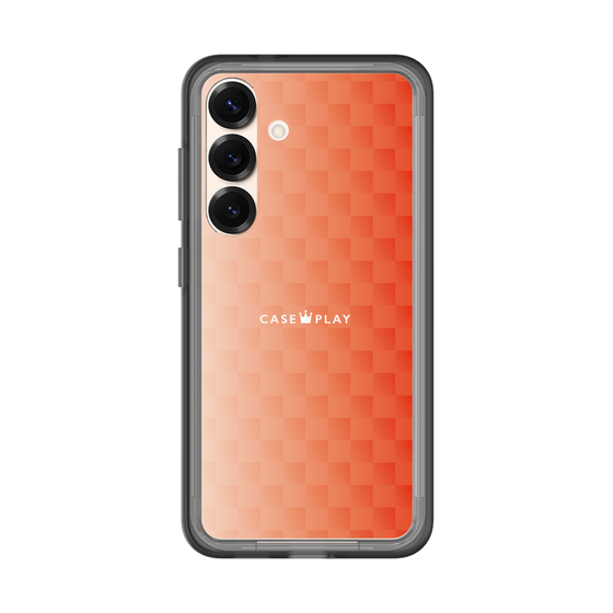 スリムプロテクションプレミアムケース［ CASEPLAY Check - Orange ］
