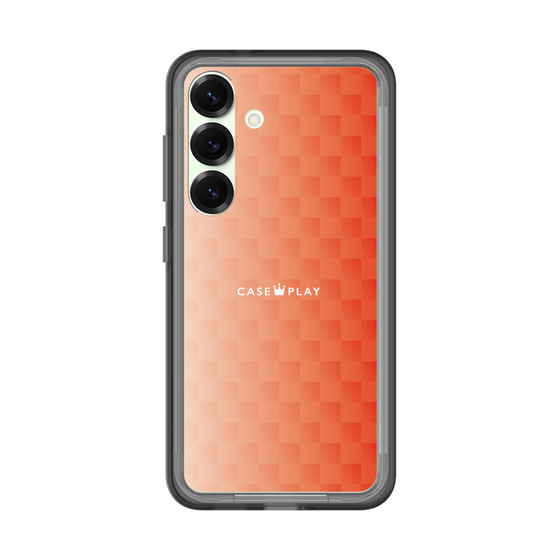 スリムプロテクションプレミアムケース［ CASEPLAY Check - Orange ］