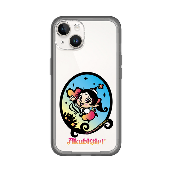 スリムプロテクションプレミアムケース［ アクビガール - オーバル ］
