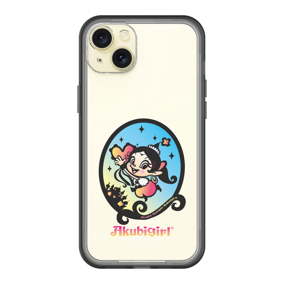 スリムプロテクションプレミアムケース［ アクビガール - オーバル ］