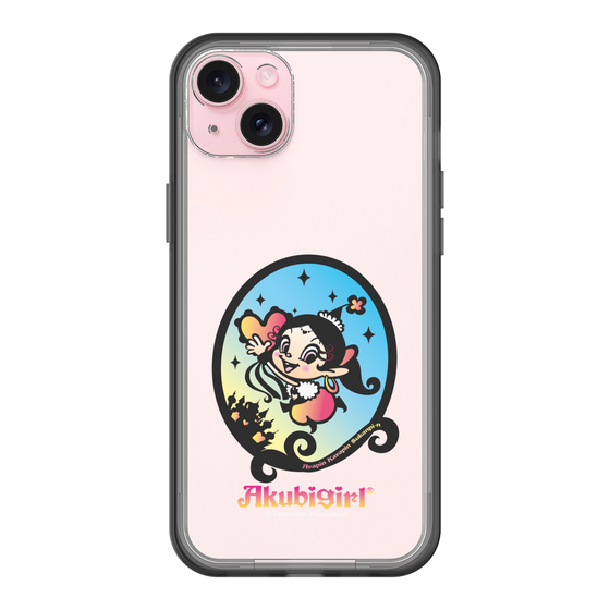 スリムプロテクションプレミアムケース［ アクビガール - オーバル ］