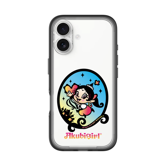 スリムプロテクションプレミアムケース［ アクビガール - オーバル ］