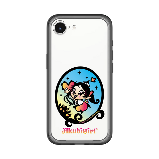 スリムプロテクションプレミアムケース［ アクビガール - オーバル ］