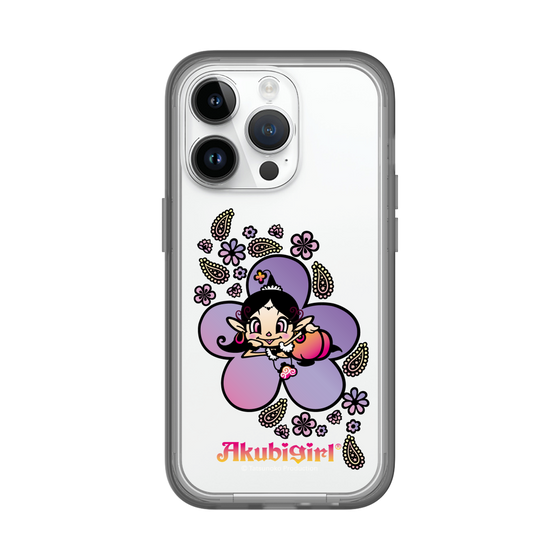 スリムプロテクションプレミアムケース［ アクビガール - フラワー ］