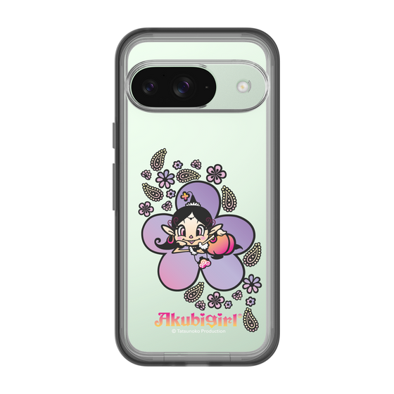 スリムプロテクションプレミアムケース［ アクビガール - フラワー ］