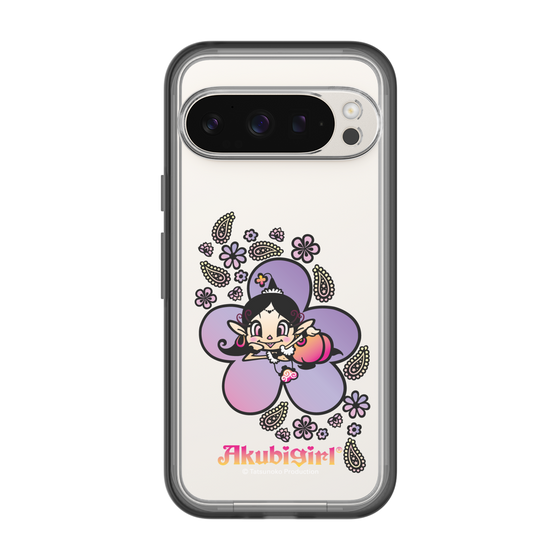 スリムプロテクションプレミアムケース［ アクビガール - フラワー ］