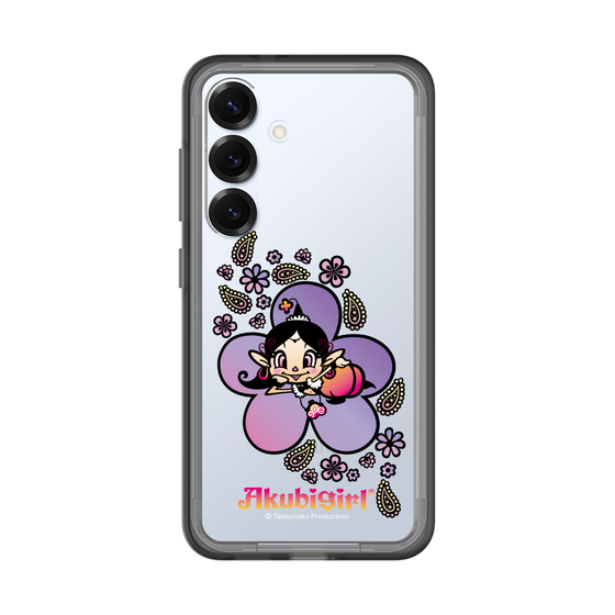 スリムプロテクションプレミアムケース［ アクビガール - フラワー ］