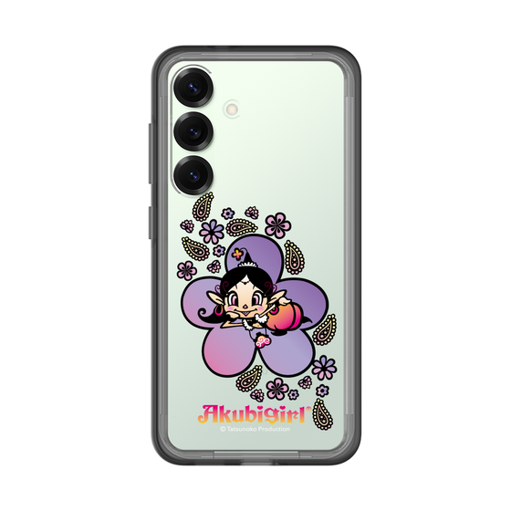 スリムプロテクションプレミアムケース［ アクビガール - フラワー ］