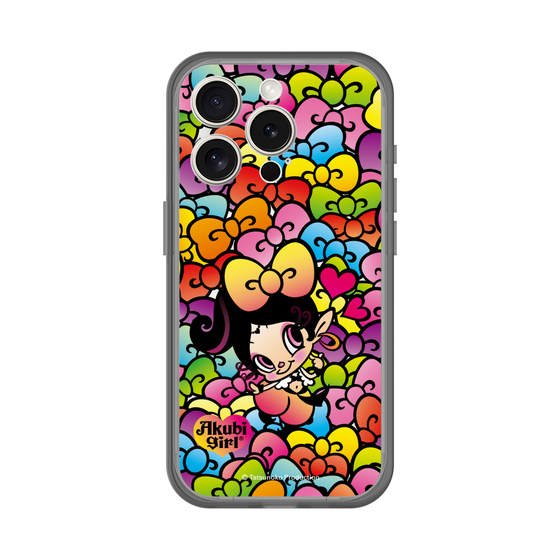 スリムプロテクションプレミアムケース［ アクビガール - リボン ］