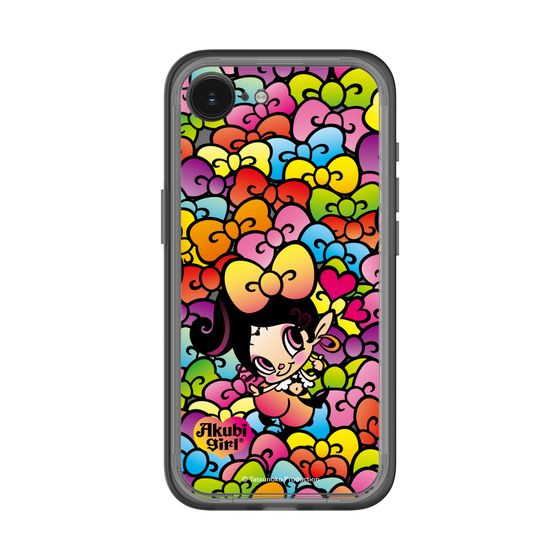 スリムプロテクションプレミアムケース［ アクビガール - リボン ］