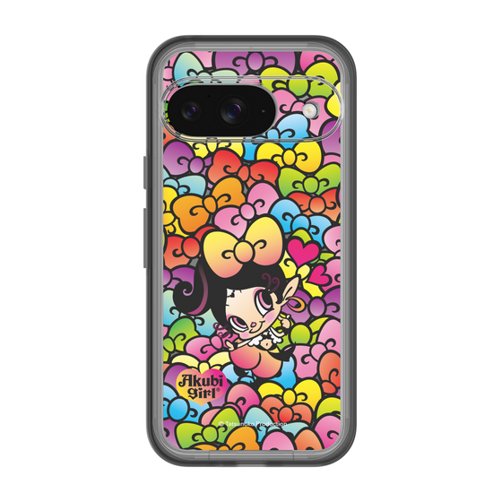 スリムプロテクションプレミアムケース［ アクビガール - リボン ］