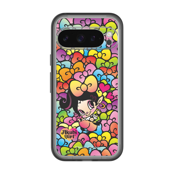 スリムプロテクションプレミアムケース［ アクビガール - リボン ］