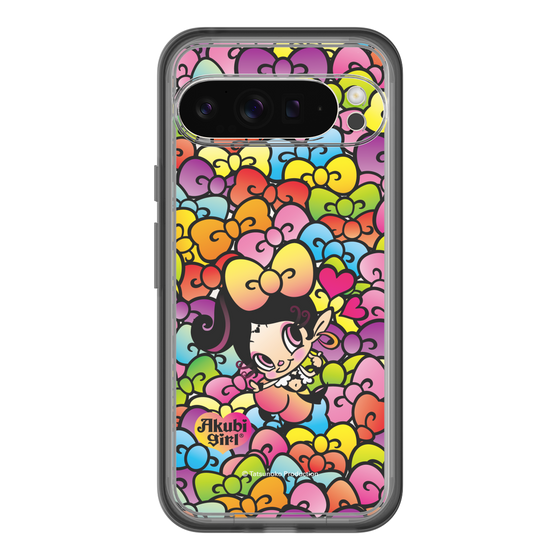 スリムプロテクションプレミアムケース［ アクビガール - リボン ］