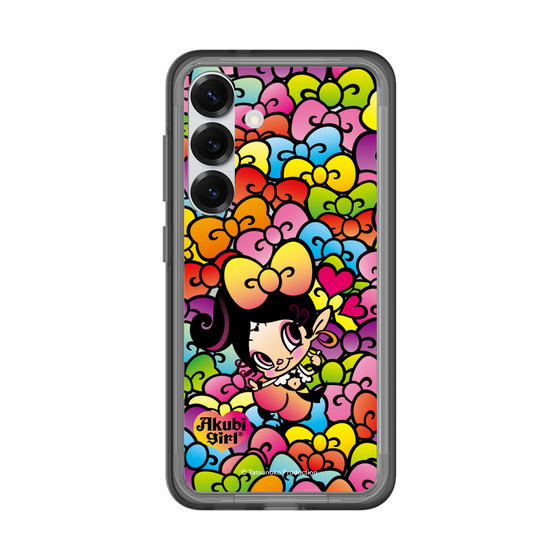 スリムプロテクションプレミアムケース［ アクビガール - リボン ］