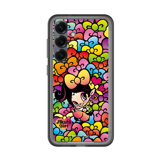 スリムプロテクションプレミアムケース［ アクビガール - リボン ］