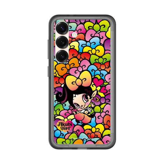 スリムプロテクションプレミアムケース［ アクビガール - リボン ］