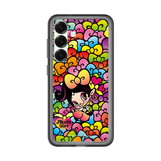 スリムプロテクションプレミアムケース［ アクビガール - リボン ］