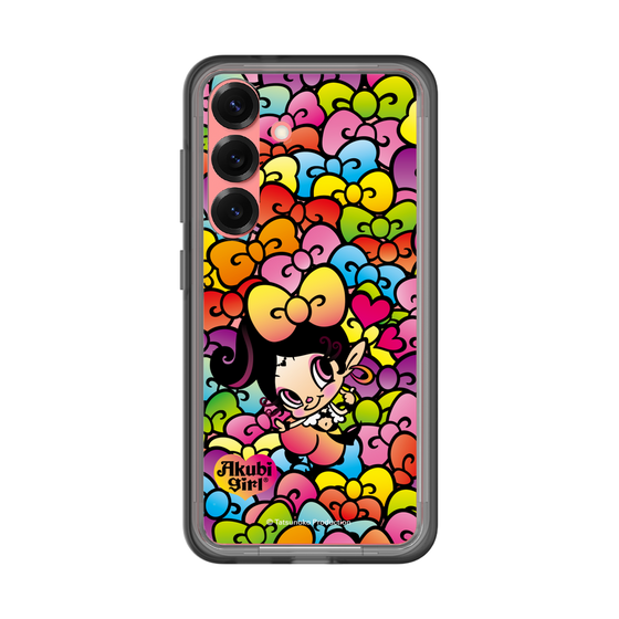 スリムプロテクションプレミアムケース［ アクビガール - リボン ］