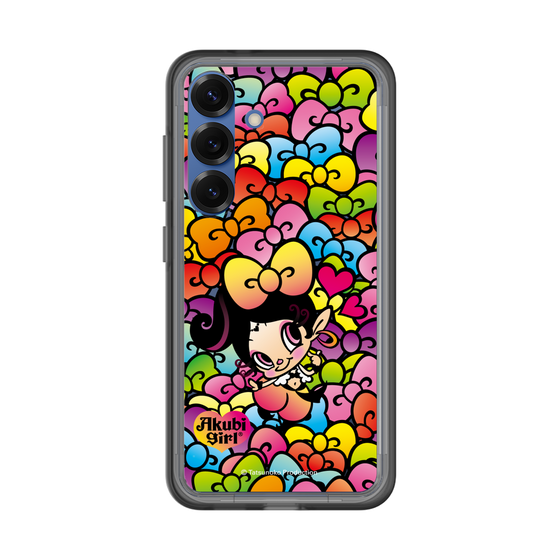 スリムプロテクションプレミアムケース［ アクビガール - リボン ］