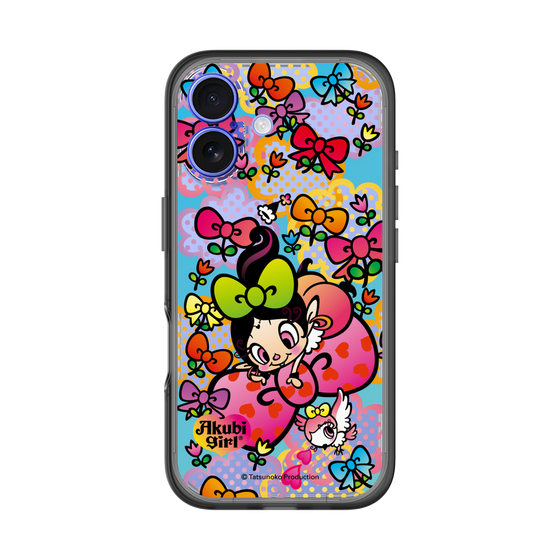 分離ケース［ アクビガール - フラワーリボン ］