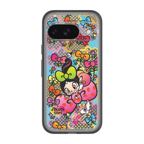 スリムプロテクションプレミアムケース［ アクビガール - フラワーリボン ］