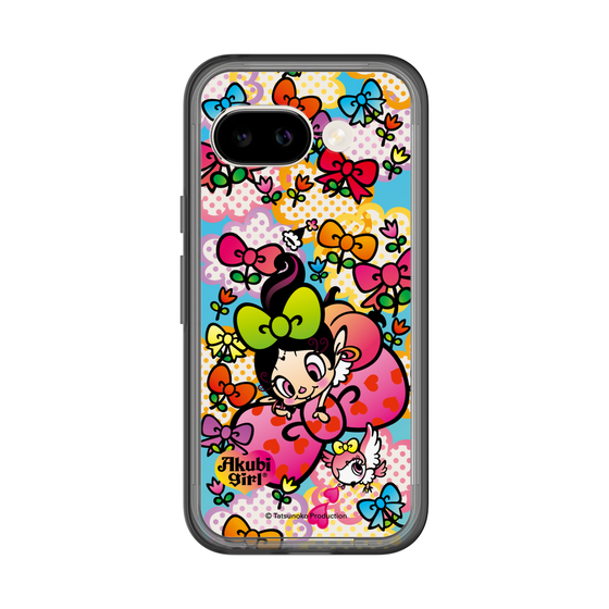 スリムプロテクションプレミアムケース［ アクビガール - フラワーリボン ］