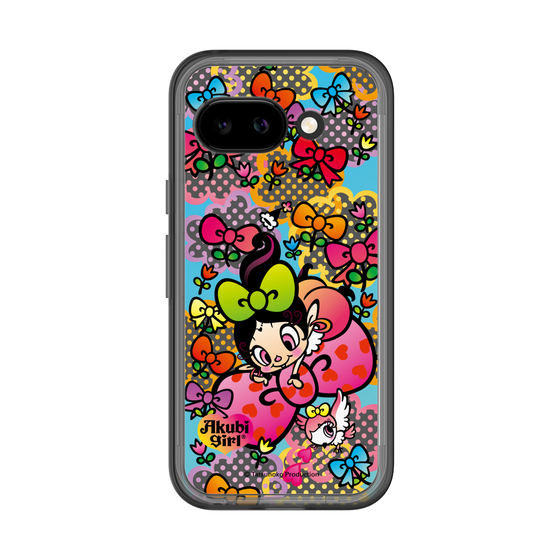 スリムプロテクションプレミアムケース［ アクビガール - フラワーリボン ］
