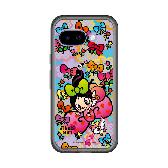 スリムプロテクションプレミアムケース［ アクビガール - フラワーリボン ］