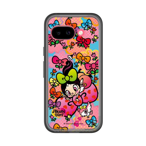 スリムプロテクションプレミアムケース［ アクビガール - フラワーリボン ］