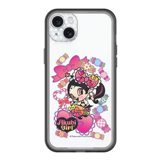 スリムプロテクションプレミアムケース［ アクビガール - キャンディーリボン ］
