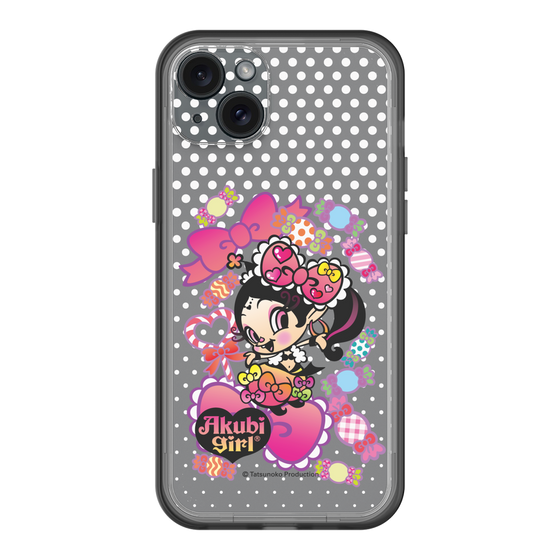 スリムプロテクションプレミアムケース［ アクビガール - キャンディーリボン ］