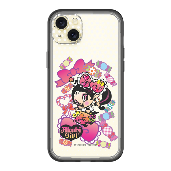 スリムプロテクションプレミアムケース［ アクビガール - キャンディーリボン ］