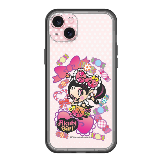 スリムプロテクションプレミアムケース［ アクビガール - キャンディーリボン ］