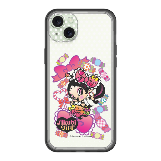 スリムプロテクションプレミアムケース［ アクビガール - キャンディーリボン ］