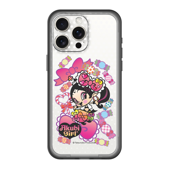 スリムプロテクションプレミアムケース［ アクビガール - キャンディーリボン ］