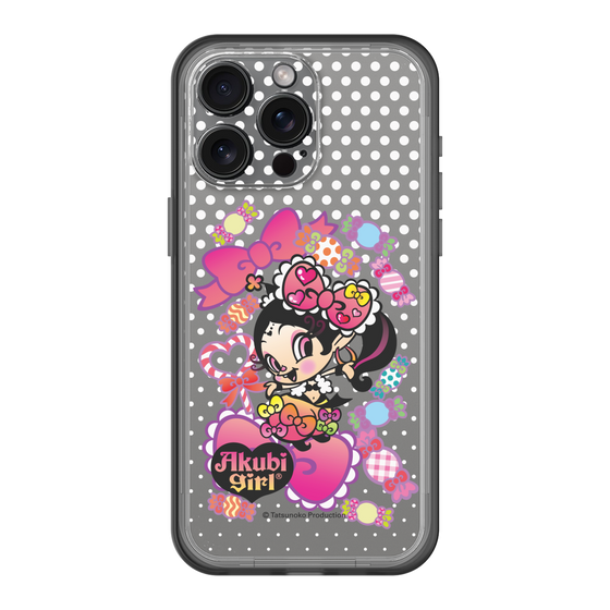 スリムプロテクションプレミアムケース［ アクビガール - キャンディーリボン ］