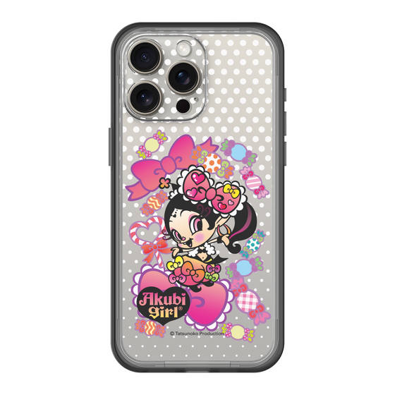 スリムプロテクションプレミアムケース［ アクビガール - キャンディーリボン ］