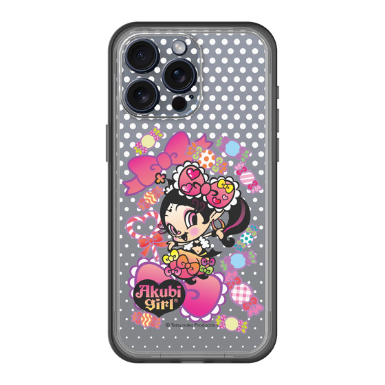 スリムプロテクションプレミアムケース［ アクビガール - キャンディーリボン ］