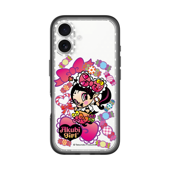 スリムプロテクションプレミアムケース［ アクビガール - キャンディーリボン ］